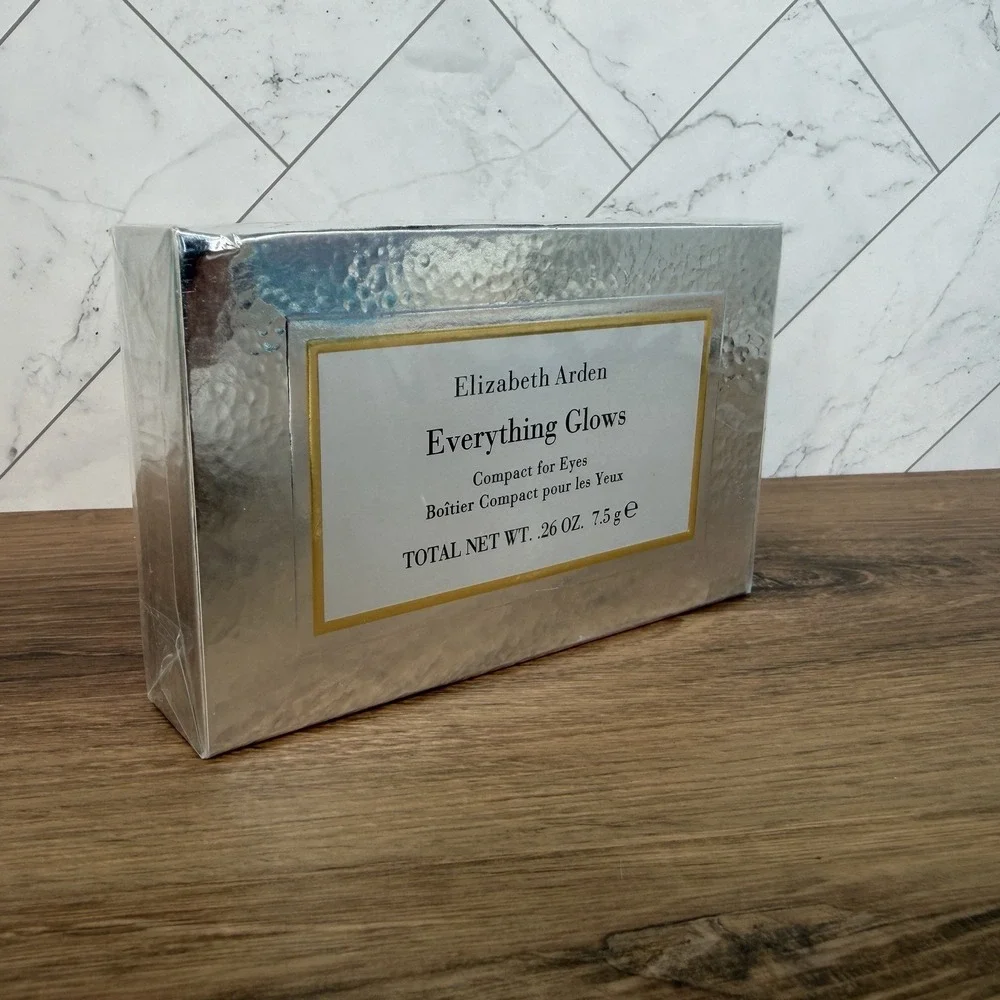 Elizabeth Arden Everything Glows‎ Compact For Eyes Rare Discontinued NIB